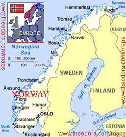  Norway on Map Of Norway
